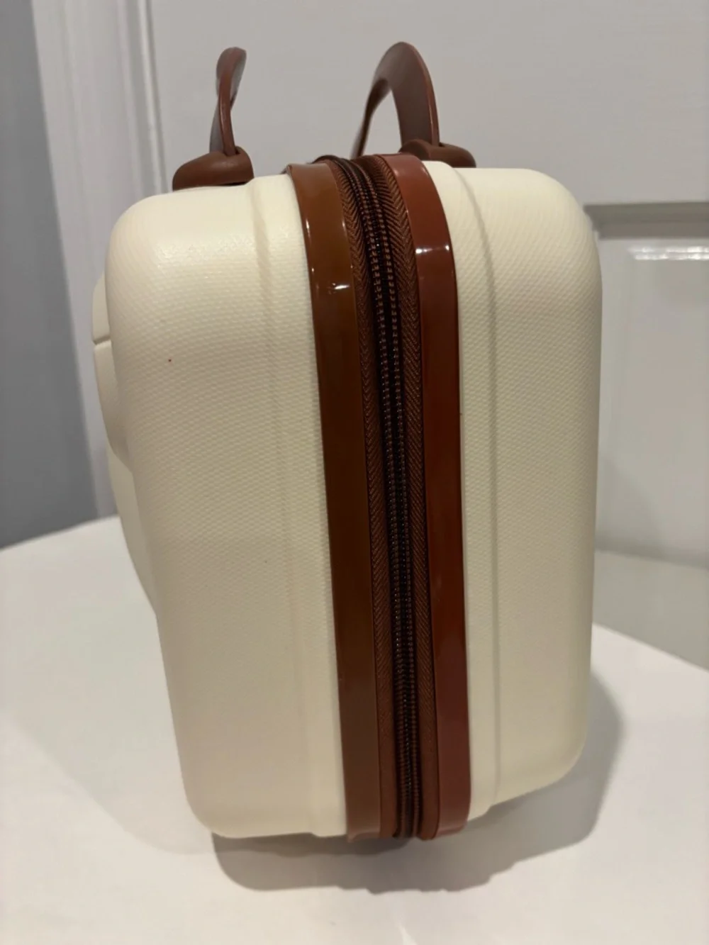 Rilakkuma Cream and Brown Hard Shell Lightweight Travel Case